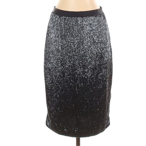 NWT JOIE Beaded Edryce Pencil Skirt Blue - Picture 6 of 9